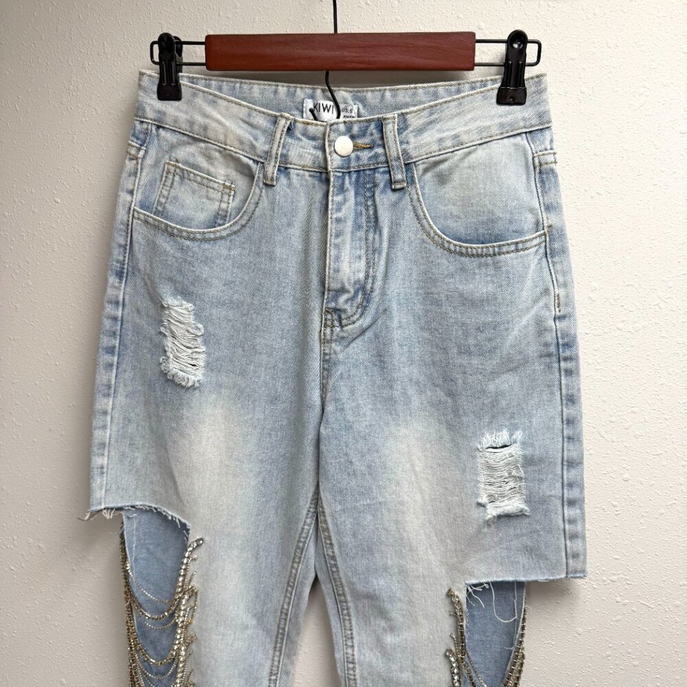 Kiwi Rhinestone Jeans - Picture 6 of 13